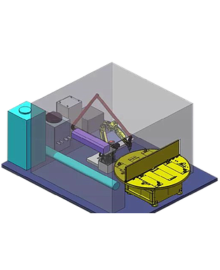 Robotic CO2 Laser Cutting Cell