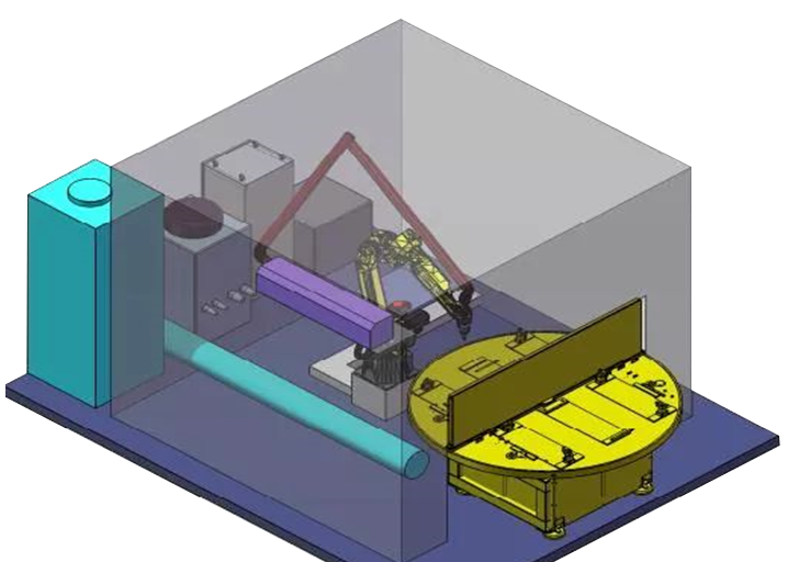 Robotic CO2 Laser Cutting Cell