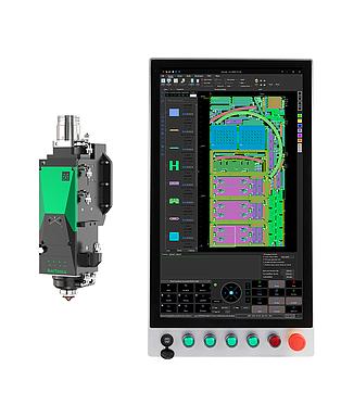 CNC Controller + Cutting Head - Flat Cutting - Middle Power