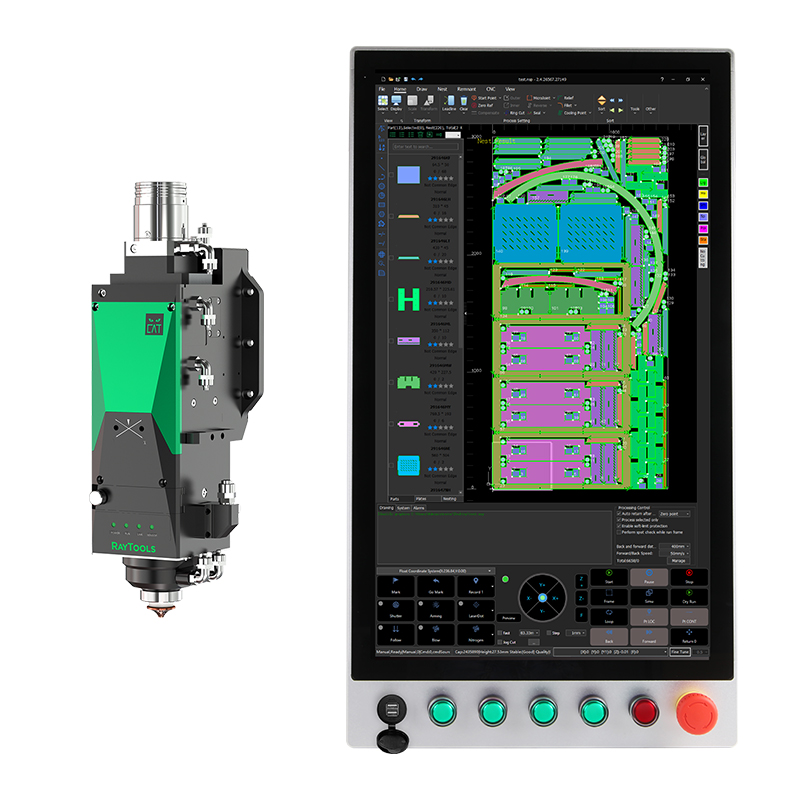 CNC Controller + Cutting Head - Flat Cutting - Middle Power